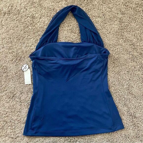 NFL All Sport Couture Blue Indianapolis Colts First Down Halter Top SZ M BNWT - Picture 4 of 11